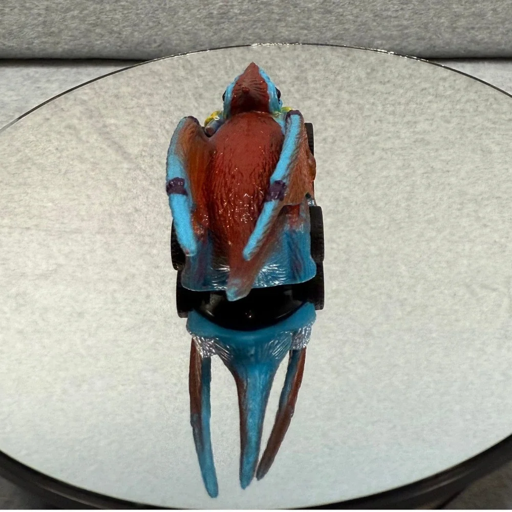 Dinocar Pterodactyl-Style Brown‎ & Blue Toy Car Unique Dinosaur Vehicle